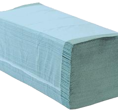 Green Interfold Hand Towels 1ply (Case of 3,600)